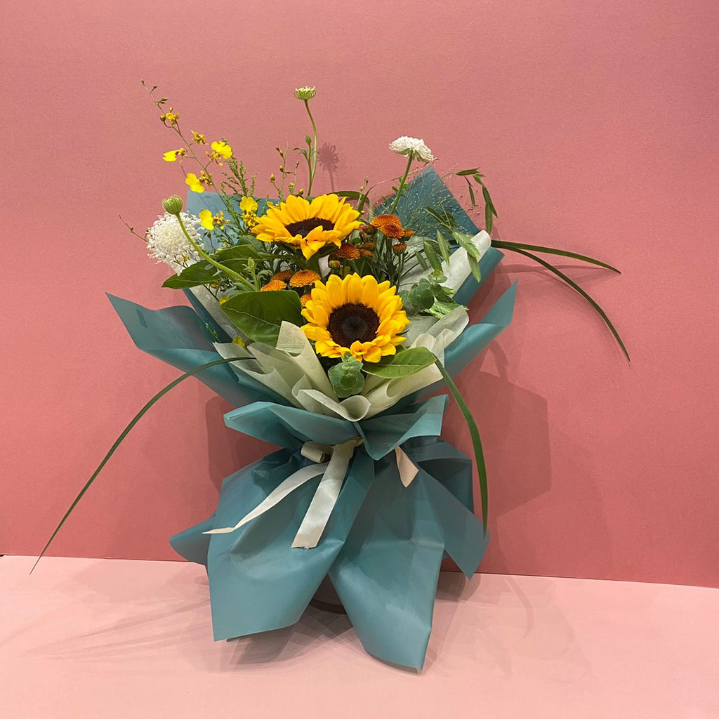 Yellow Cheer Up Sunflower Bouquet