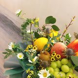 Rejoice Fruits & Fresh Flower Basket