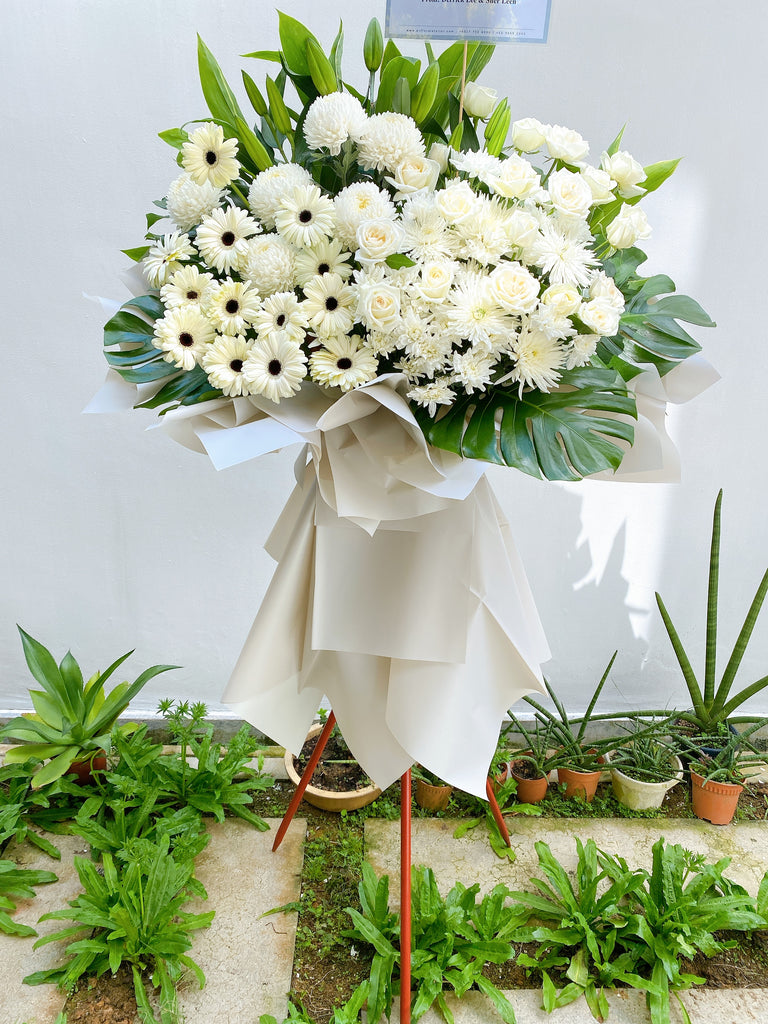 Heaven Heal Condolences Flower Stand