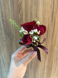 Cheeriness Fresh Rose Bridal Bouquet (with boutonniere)