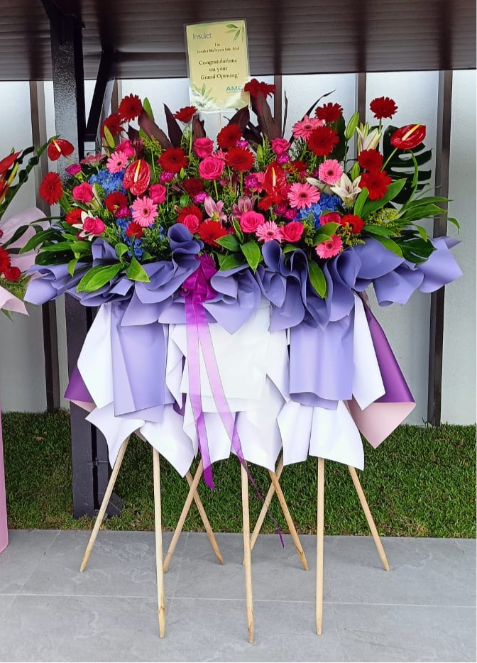 Full of Liveliness Congratulations Flower Stand