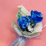Loyalty Blue Cones Rose Bouquet