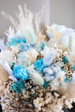 Light & Bloom Blue Preserved Flower Bridal Bouquet