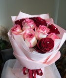 Bubbly Love Fresh Rose Bouquet