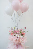 Beauty in the Air Balloons Fresh Bouquet