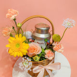 Festive Chocolate Fresh Floral Basket