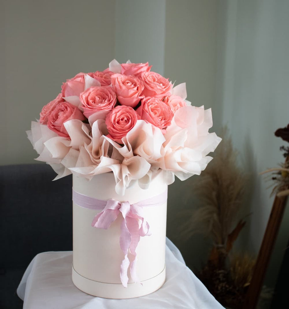 21 Coral Fresh Rose Gift Box