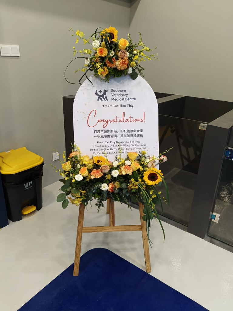 Fresh Floral Congratulatory Arts Standee