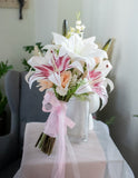 Artificial Lily Bridal Bouquet