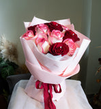 Bubbly Love Fresh Rose Bouquet