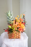 Ong Ong Lucky Pineapple Fresh Floral Basket