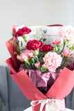 Garden of Fresh Carnation Blooms