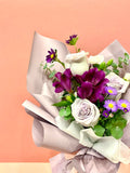 Gracious Purple Rose Bouquet