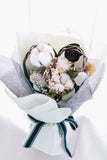 Cotton Love-Shaped Dry Flower Bouquet