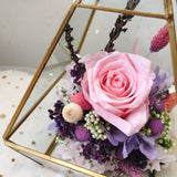 Rhapsody Lilac Diamond Cut Preserved Flower Arrangement