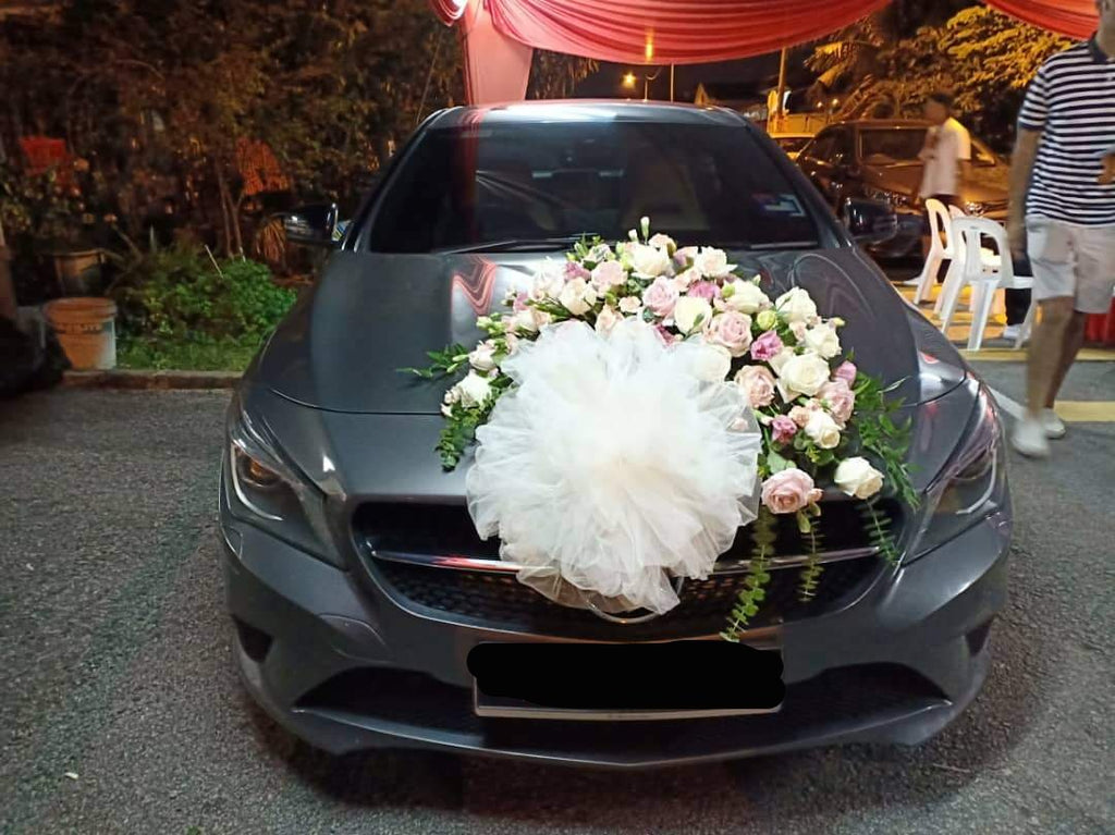 Wedding Car Decoration - Pom Pom Floral
