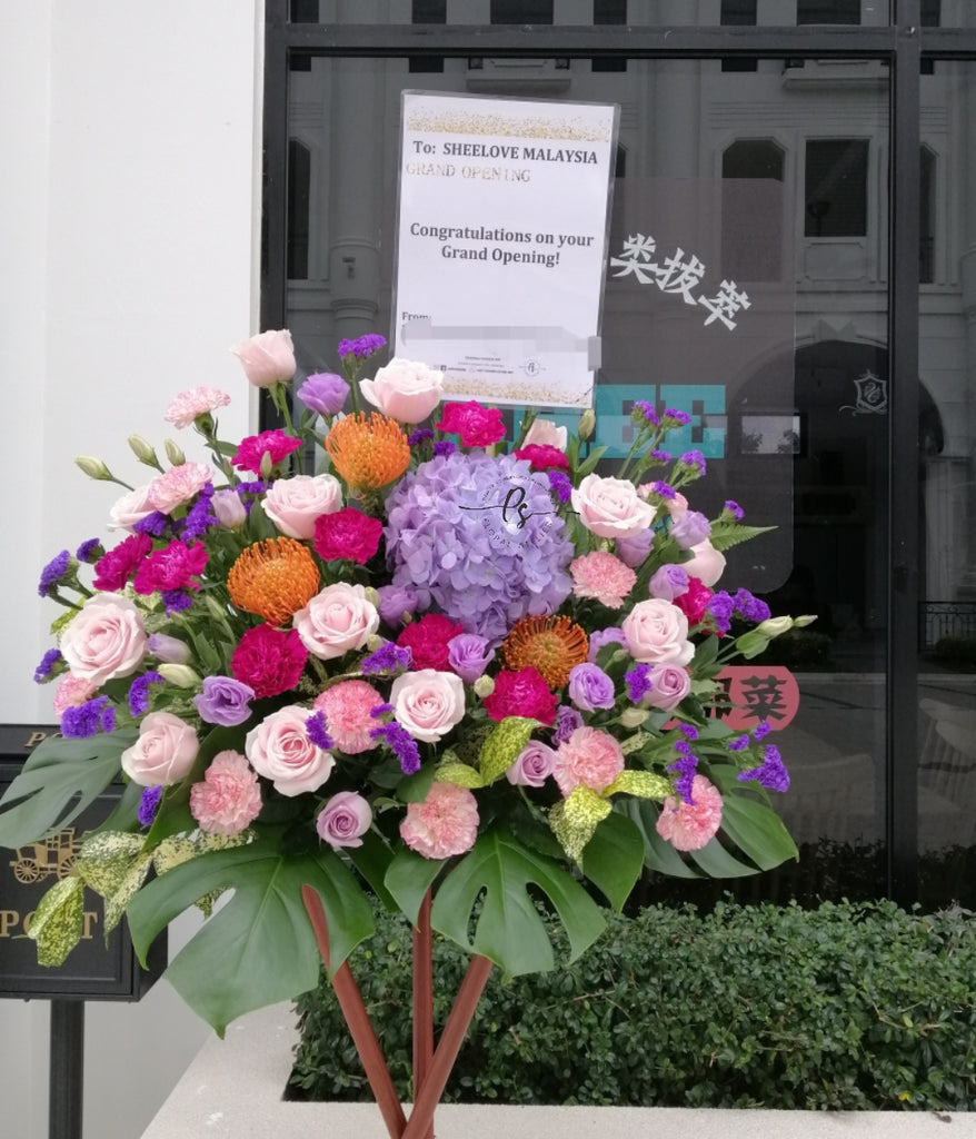 Gong Xi Congratulatory Flower Stand