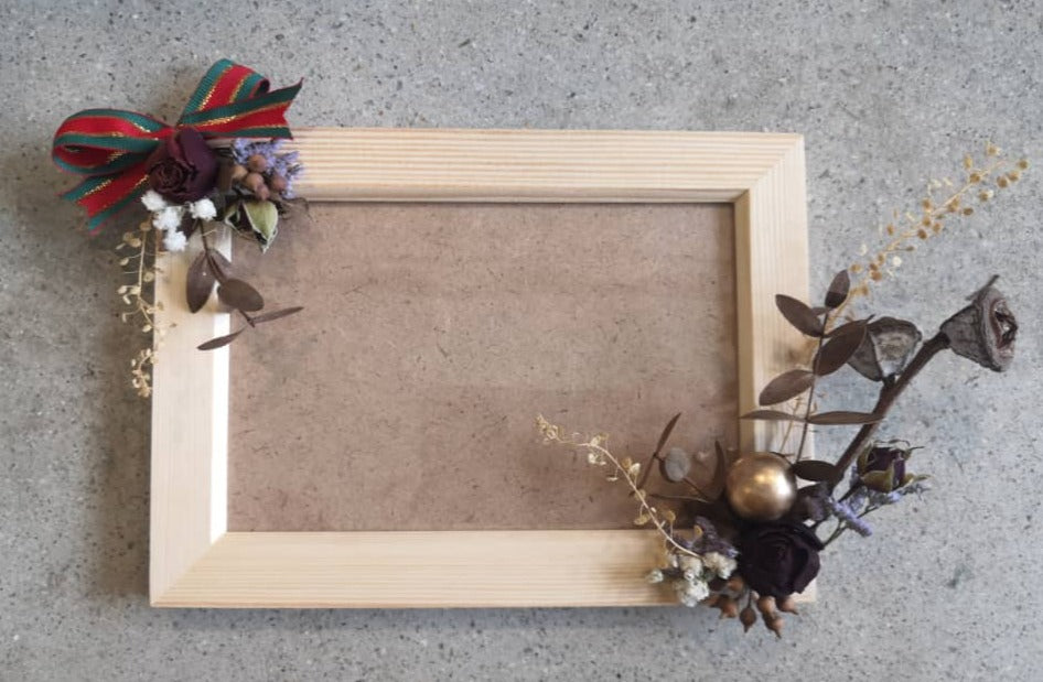 DIY Dry Floral Photo Frame 干花相框材料包