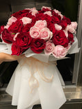 Mix Red & Pink/White 99 roses