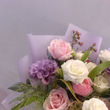 Fine Lady Purple Fresh Flower Bouquet